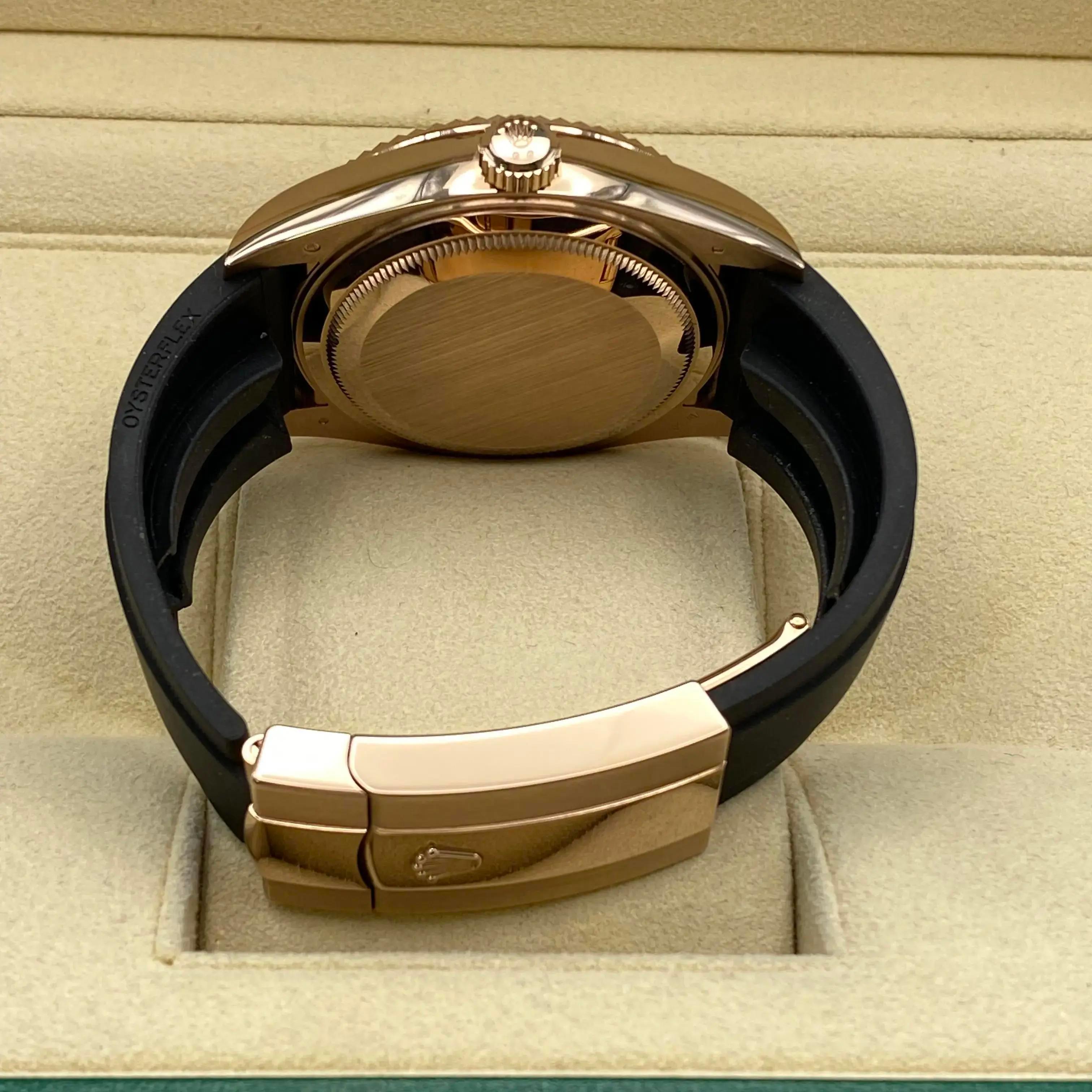 Rolex Sky-Dweller 326235 Rose Gold 42mm Chocolate Dial Automatic Watch B&P 2021 For Sale 4