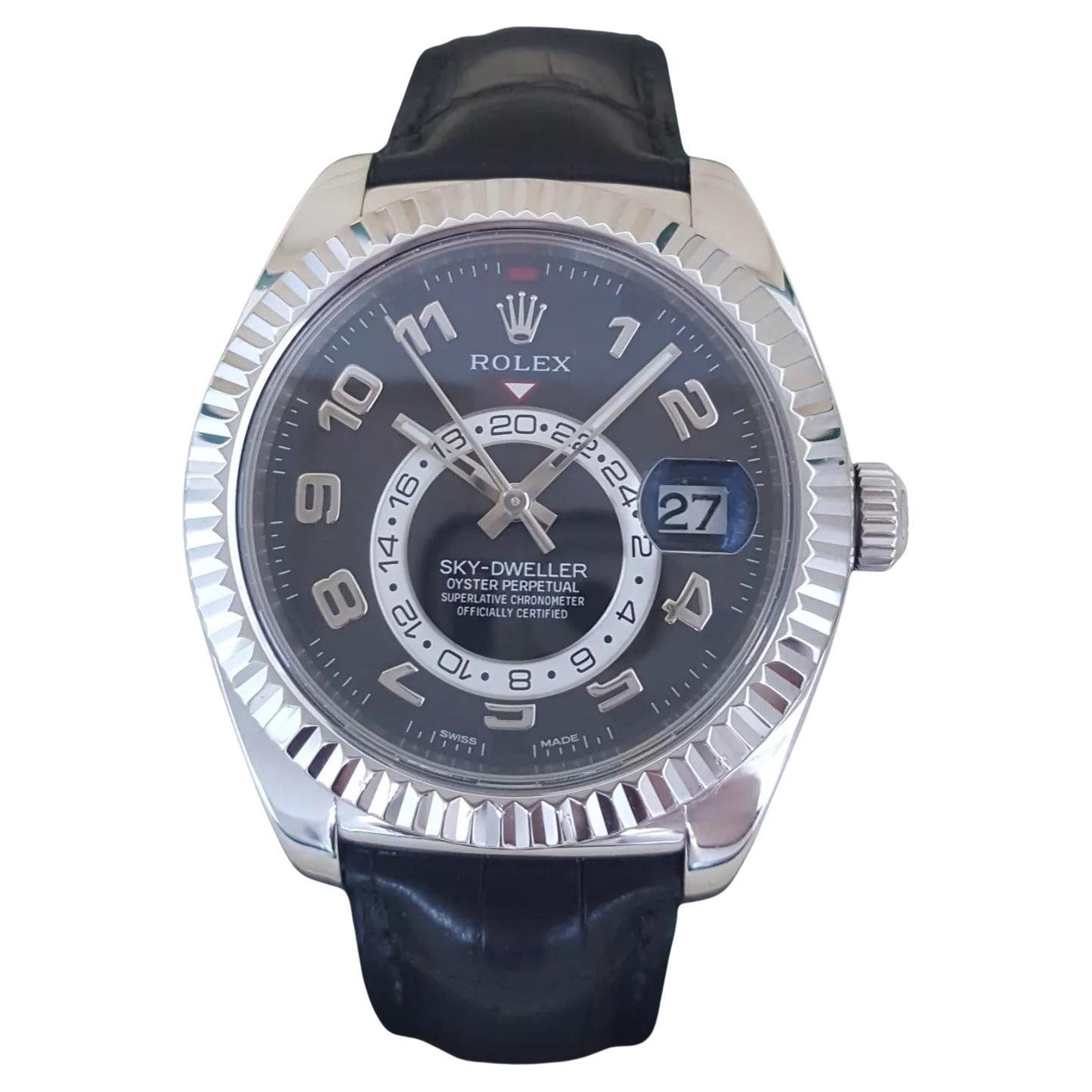 Rolex Sky-Dweller 326933 - 42 mm Esfera blanca Acero inoxidable y Oro amarillo de 18 quilates