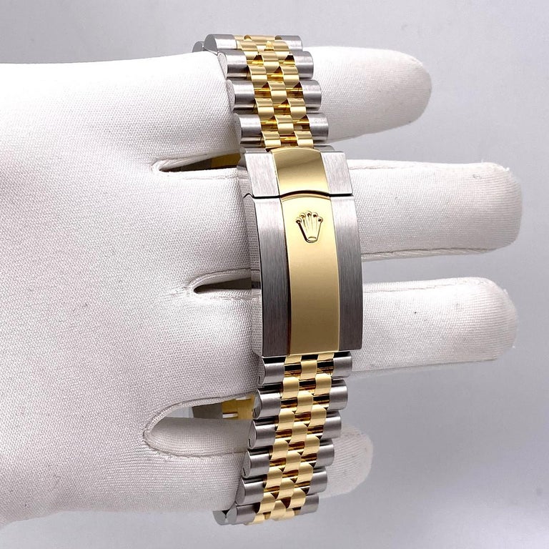 Rolex Sky Dweller Steel And Yellow Gold Jubilee Bracelet Black Dial 22 For Sale At 1stdibs