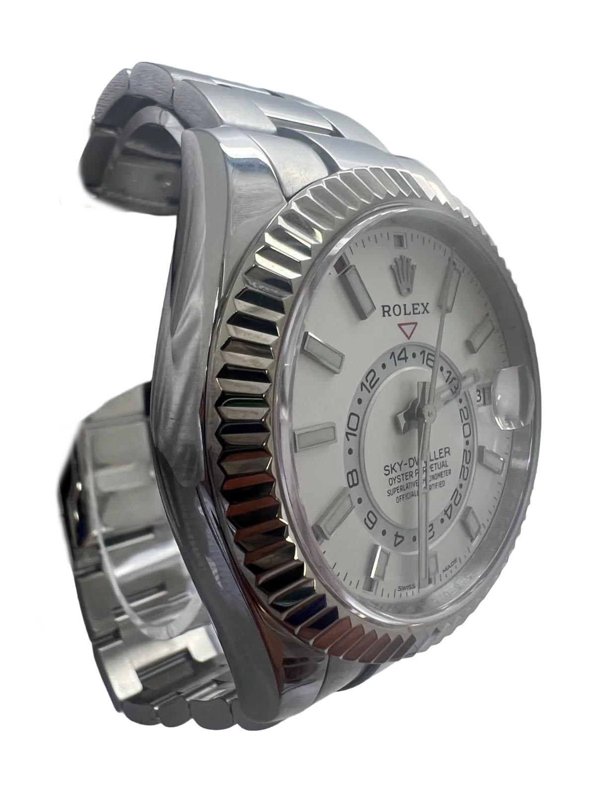 Empire Rolex Sky Dweller 326934 42mm Steel 18K B/P 2019 Montre Homme en vente