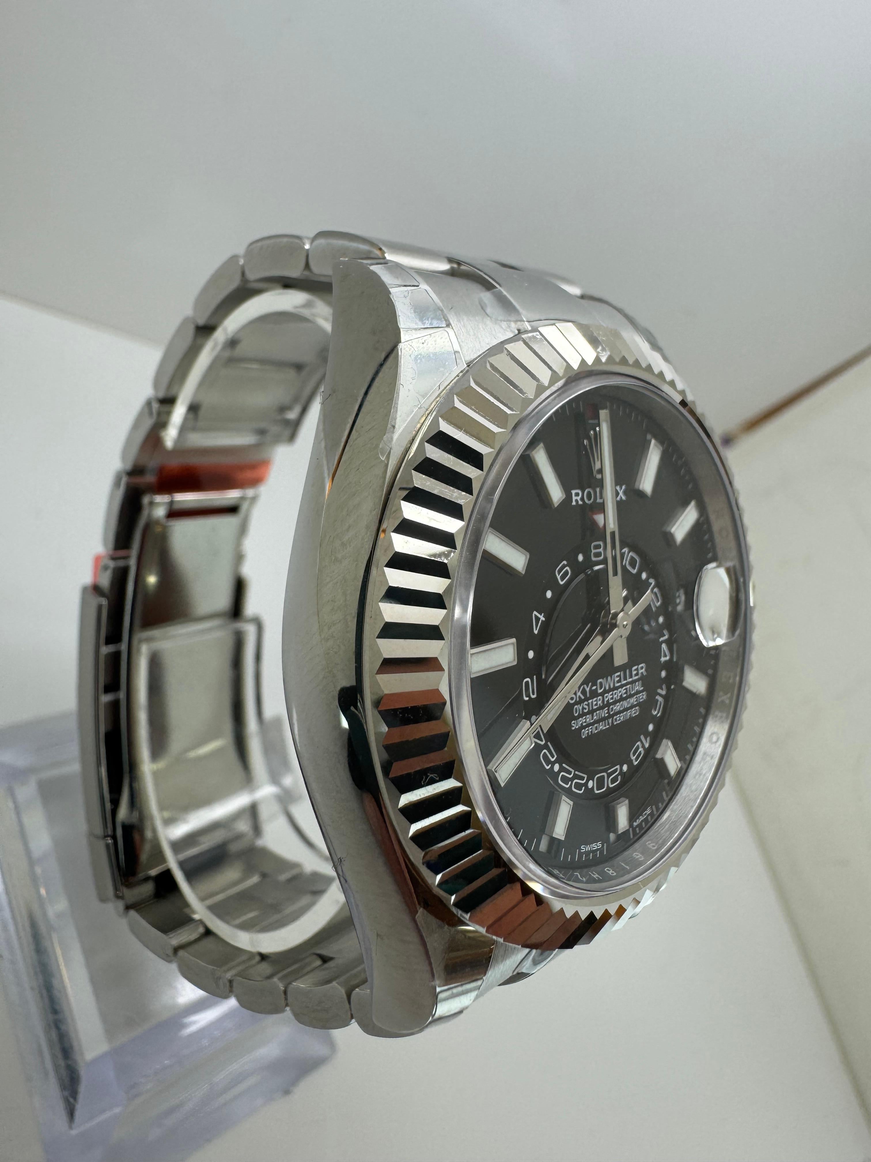 Art Deco Rolex Sky-Dweller 326934 Black Dial For Sale