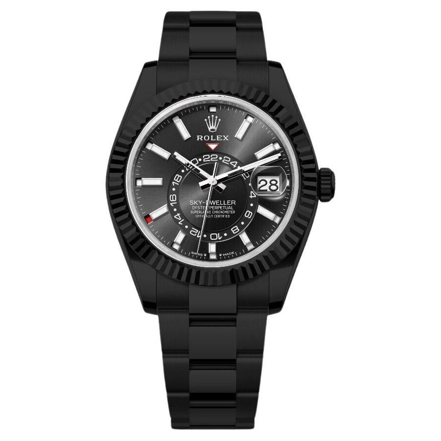 Rolex Sky-Dweller 326934 Black Dial Oyster Bracelet 42mm Watch 2023 PVD/DLC For Sale