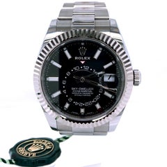 Rolex Sky-Dweller 326934 Stainless Steel Black Dial Automatic Oyster Watch