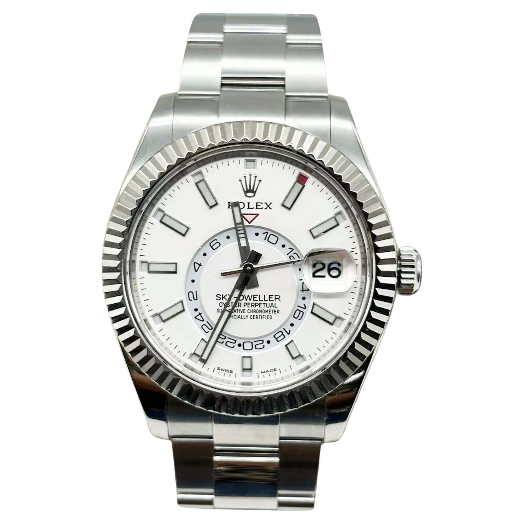 Rolex Sky Dweller 326934 White Dial Stainless Steel Box Paper 2021