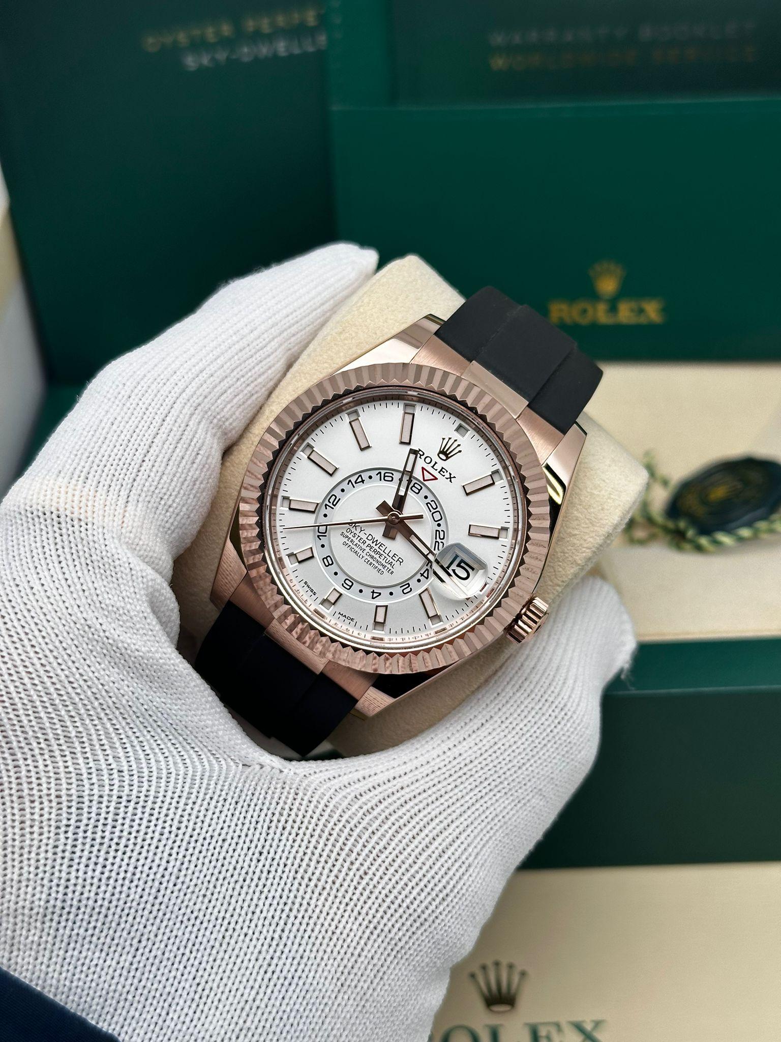 sky dweller rose gold