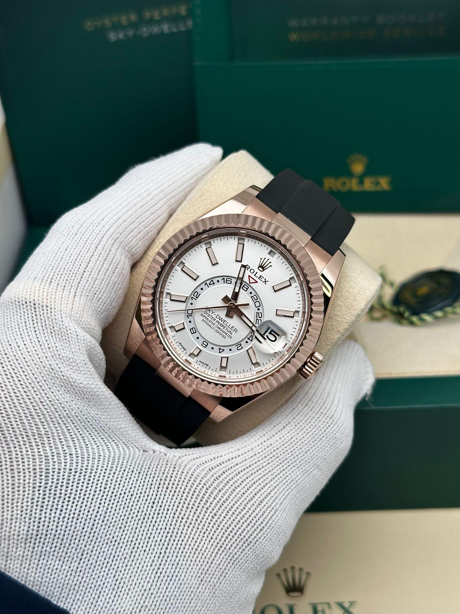 rolex sky dweller gold