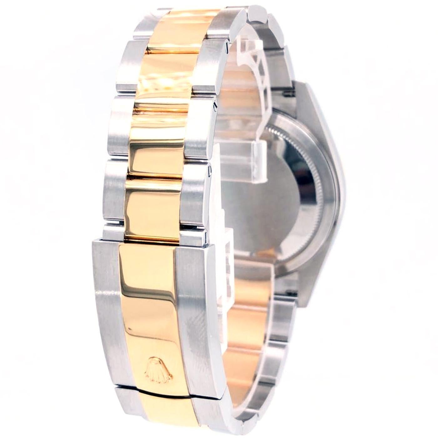 Women's or Men's Rolex Sky-Dweller Rolex Gold / Steel Black Dial Oyster Bracelet Watch 326933