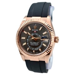 Rolex Sky-Dweller 42mm Rose Gold Rhodium Dial NEW Full Set 2022 Ref: 326235