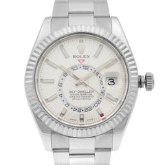 Rolex Sky-Dweller Stainless Steel White Dial Automatic Mens Watch 326934