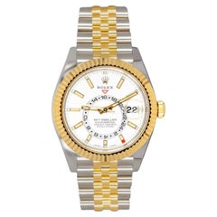 Rolex Sky-Dweller 42mm Stainless Steel Yellow Gold White Dial 326933 (2021)