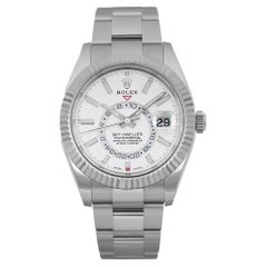Rolex Sky-Dweller 42mm Steel 18k Gold White Dial Mens Automatic Watch 326934