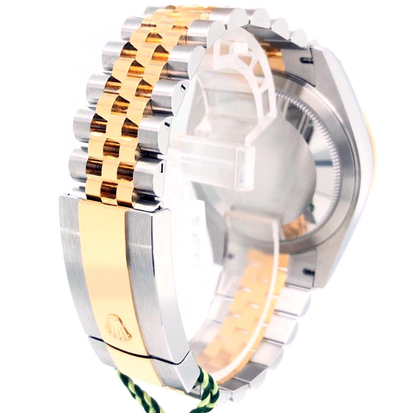 Modernist Rolex Sky-Dweller Two Tone Black & Yellow Gold Dial Jubilee Watch 326933