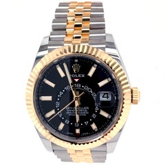 Rolex Sky-Dweller Two-Tone Steel & 18ct Yellow Gold Black Dial Watch 326933