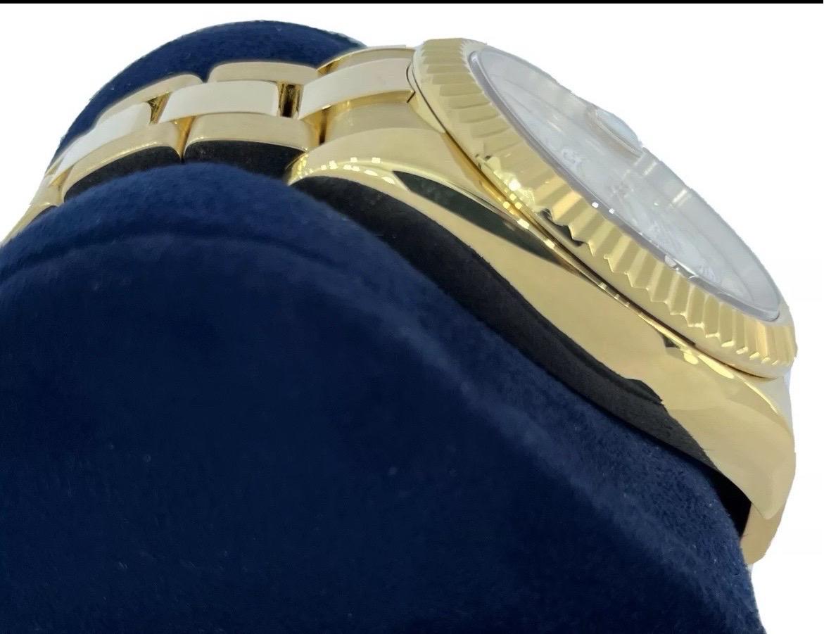 Men's Rolex Sky-Dweller Automatic 42mm Yellow Gold Mens Oyster Bracelet Watch 326938 For Sale