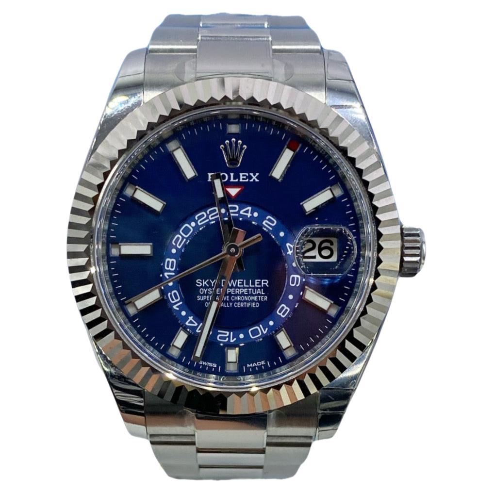 Rolex Sky-Dweller Automatic Men's Blue Dial Oyster Watch 326934 For Sale