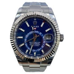 Used Rolex Sky-Dweller Automatic Men's Blue Dial Oyster Watch 326934