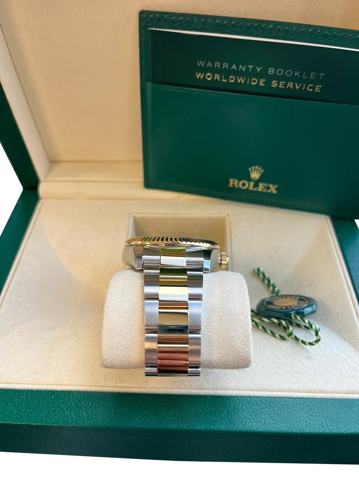 Rolex Sky-Dweller Automatic Steel Yellow Gold White Dial Bracelet Watch 326933 For Sale 7