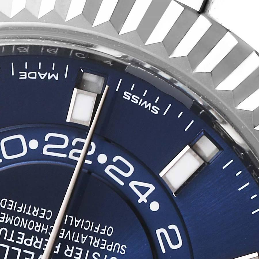 Rolex Sky-Dweller Blaues Zifferblatt Stahl-Weißgold-Herrenuhr 326934 Ungetragen im Angebot 3