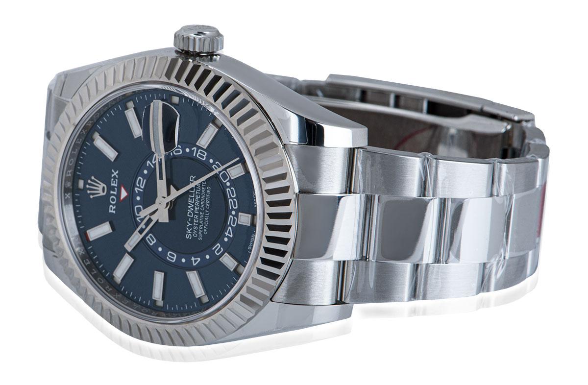 Men's Rolex Sky-Dweller Bright Blue Dial 326934