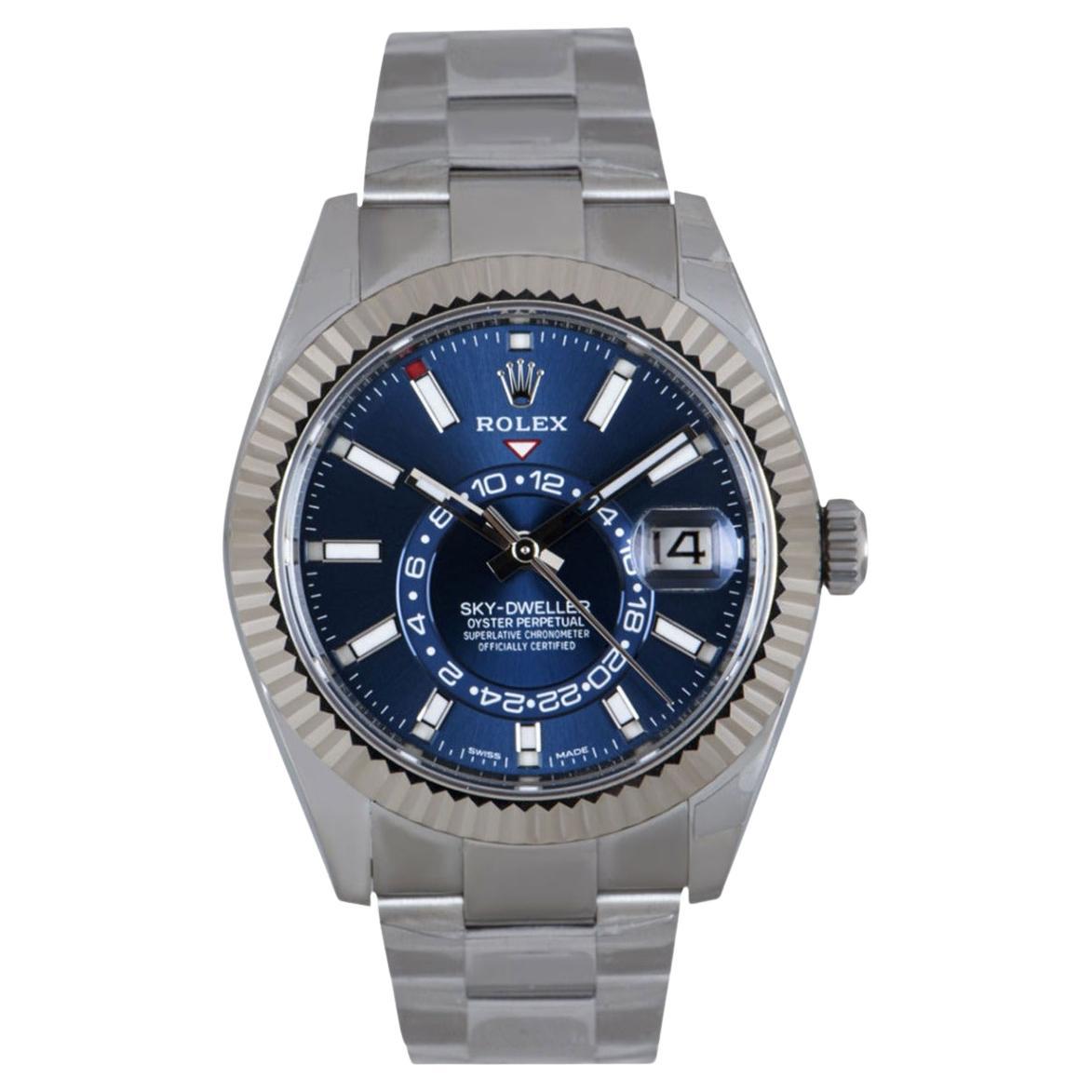 Rolex Sky-Dweller Bright Blue Dial 326934 For Sale