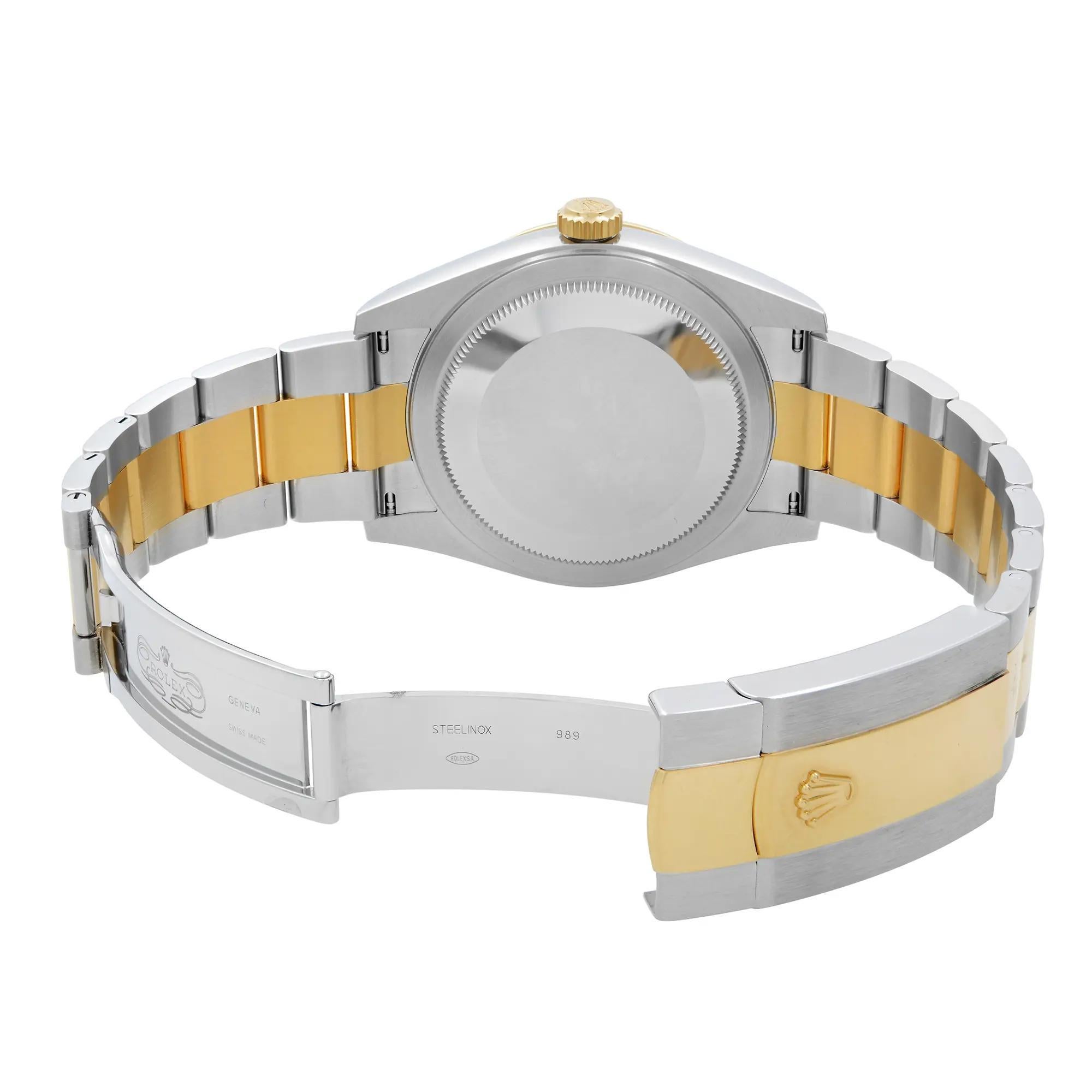 Rolex Sky-Dweller Command Bezel Steel 18K Gold  Silver Dial Mens Watch 326933 For Sale 2