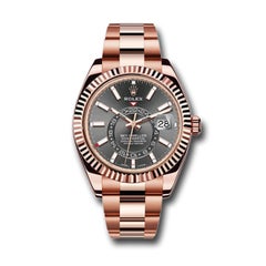 Rolex Sky Dweller Dark Rhodium Rose Gold Automatic Men's Watch 326935