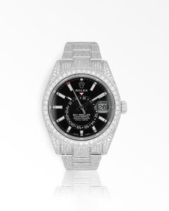 Rolex Sky-Dweller Diamond Set Oystersteel and White Gold 326934 Wrist Watch