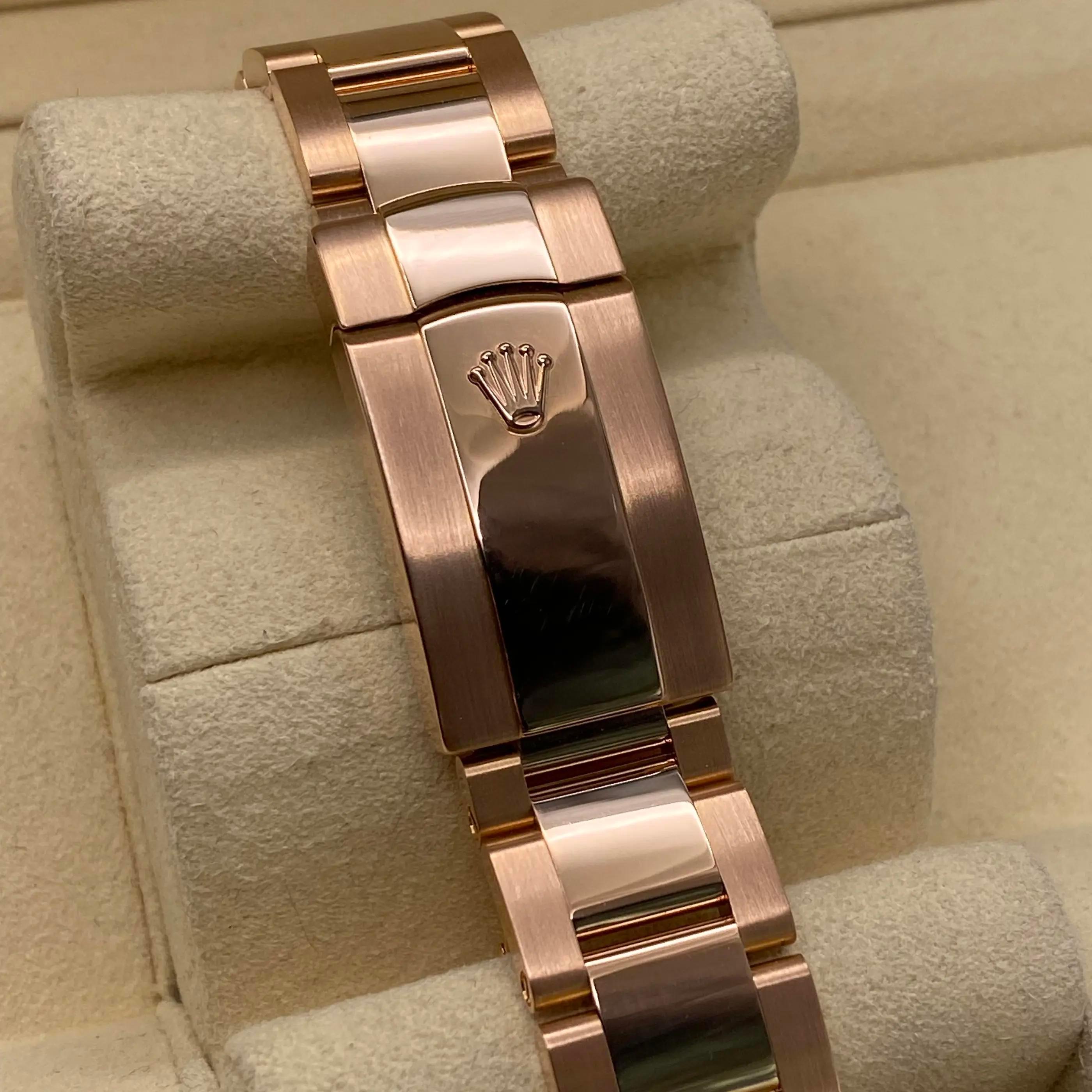 Rolex Sky-Dweller Everose Gold Schokoladen-Zifferblatt Automatikuhr B&P 326935 im Angebot 3