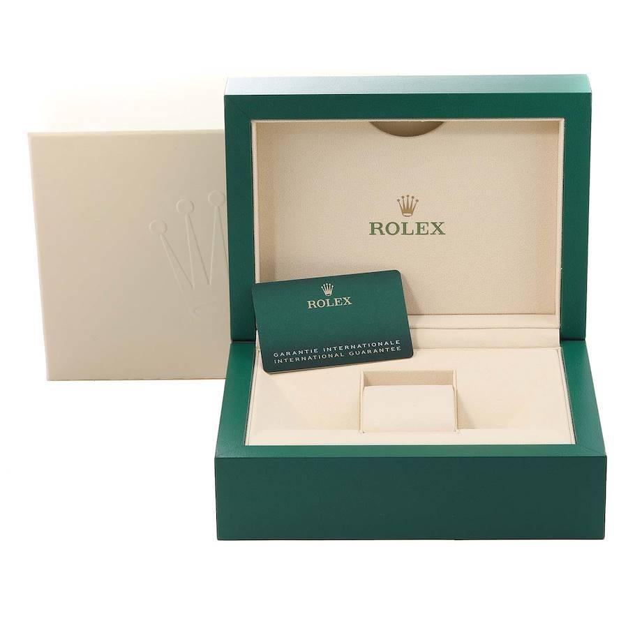 Rolex Sky-Dweller Everose Gold Silver Dial Oysterflex Mens Watch 326235 Unworn For Sale 5