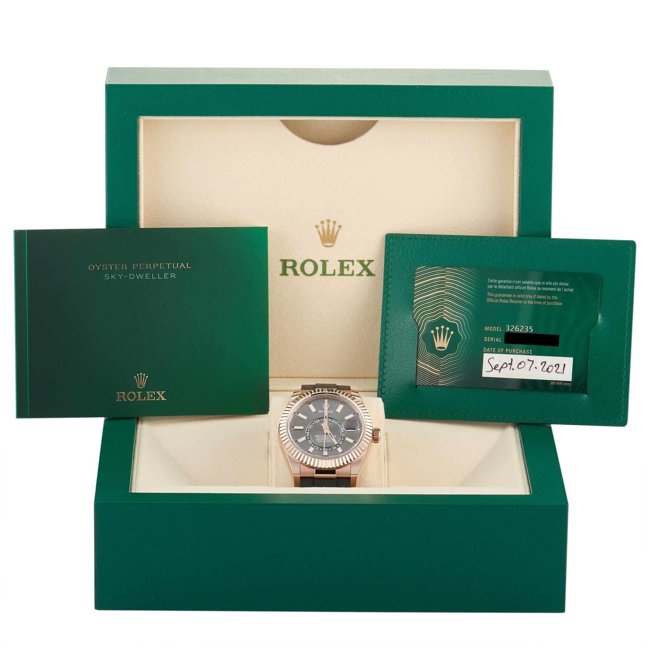 Rolex Sky-Dweller Everose Gold Watch 326235-0006 1