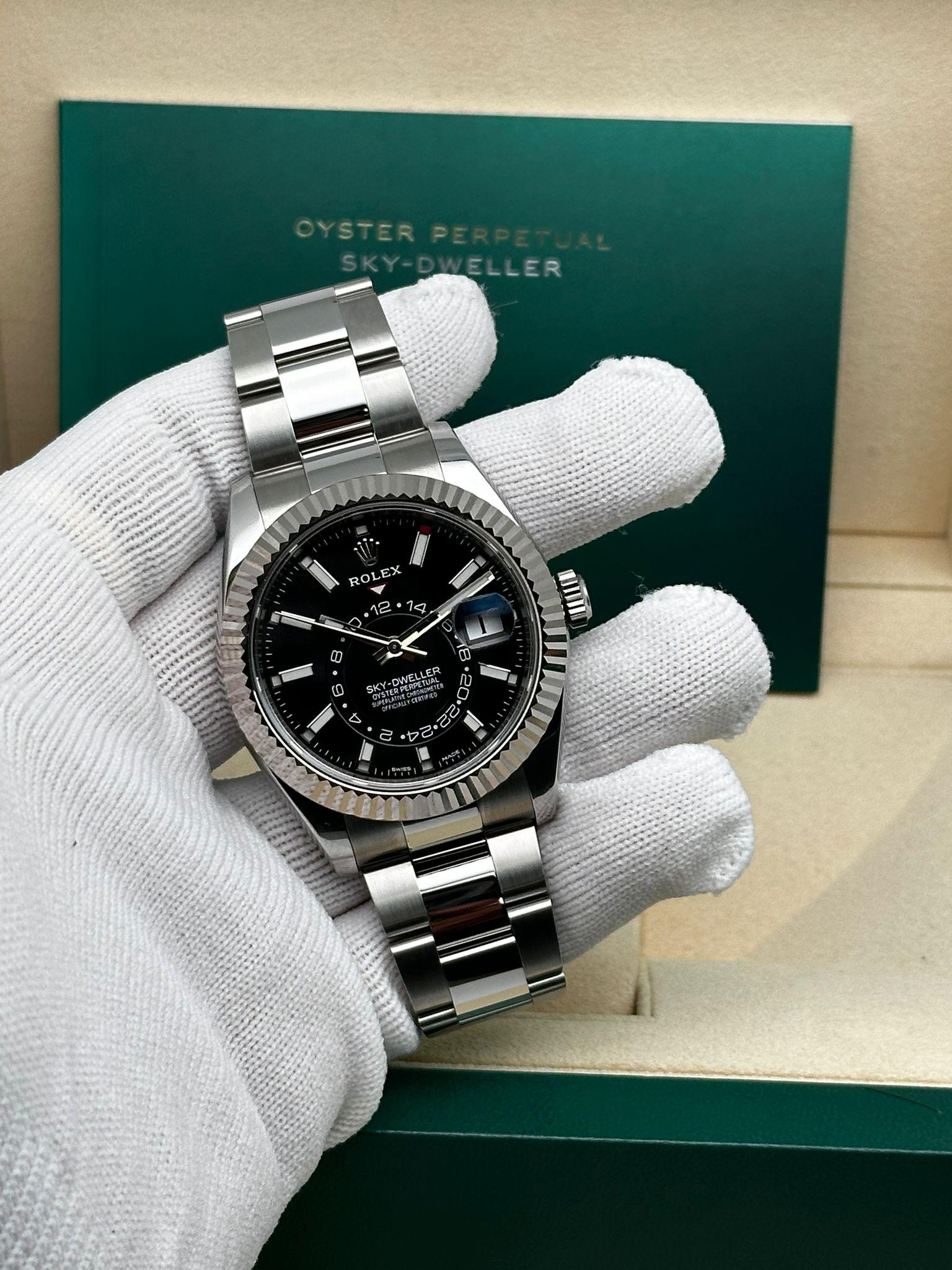 Rolex Sky Dweller Orologio da uomo automatico con quadrante nero