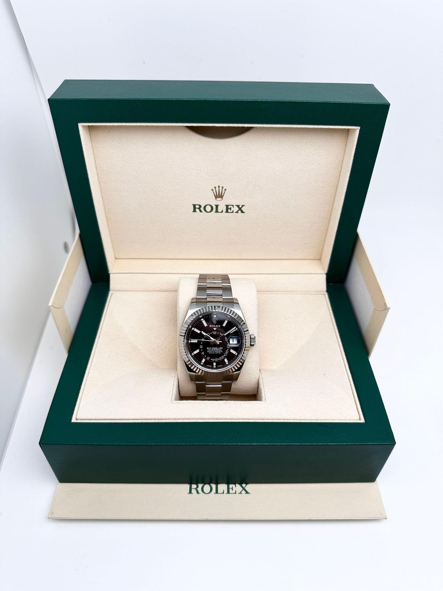 rolex sky dweller black band