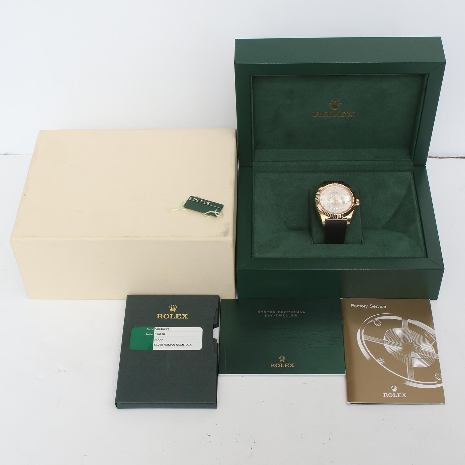 Rolex Sky-Dweller Men's 18k Yellow Gold Annual Calendar GMT Watch 326138 6