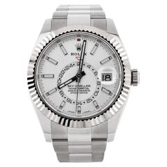 Used Rolex Sky-Dweller Oyster Perpetual Chronometer White Automatic Watch Stai