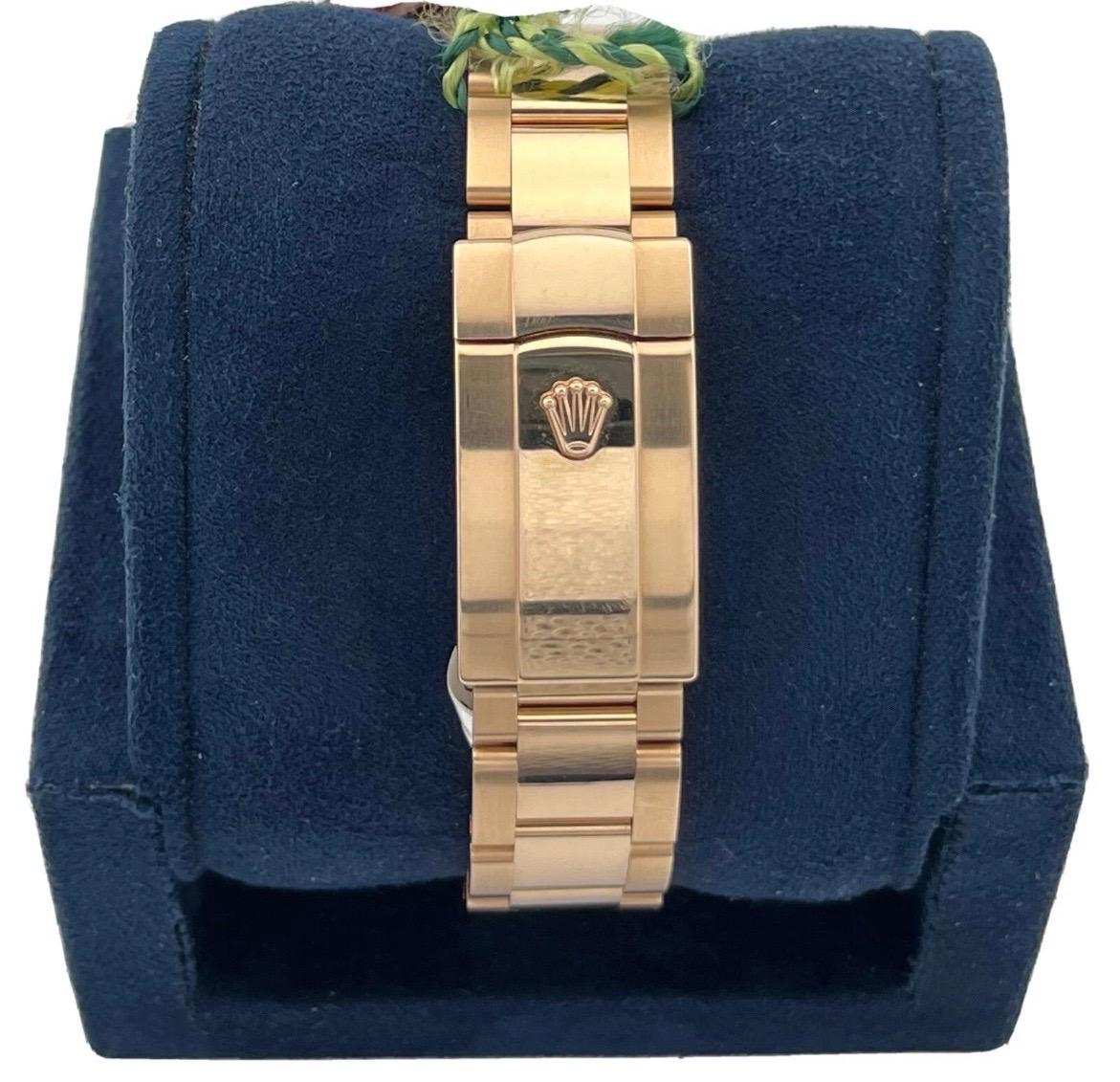 Men's Rolex Sky-Dweller Rose Gold Rhodium Grey Index 42mm Dial 326935 Box & Papers For Sale