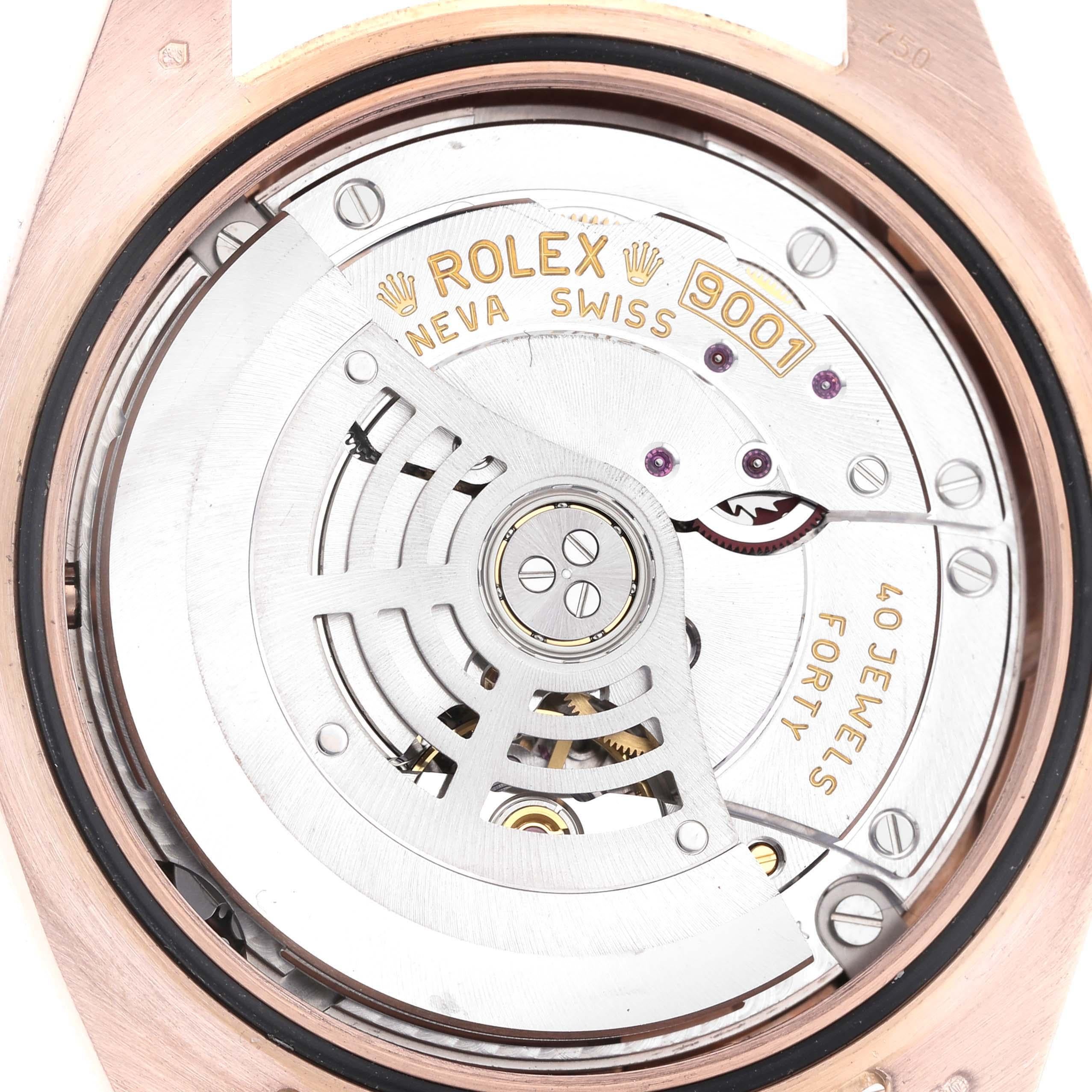 Rolex Sky-Dweller Montre pour hommes avec cadran en or rose Sundust, 326935 Boîte Card en vente 4