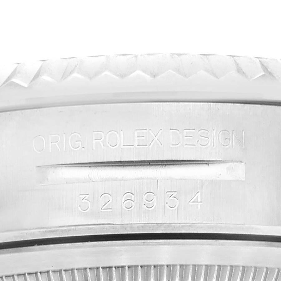 Rolex Montre Sky-Dweller en acier et or blanc avec cadran argenté, pour hommes 326934, avec carte boîte Pour hommes en vente