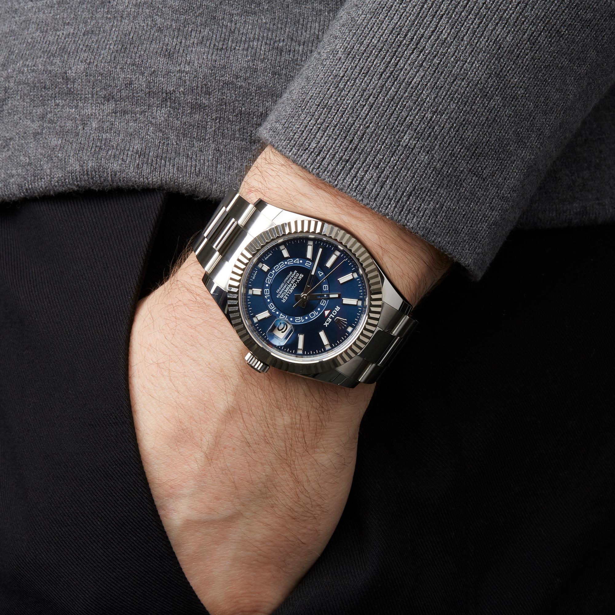 Rolex Sky Dweller Stainless Steel and 18K White Gold 326934