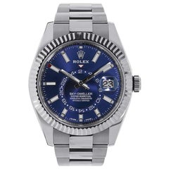 Rolex Sky-Dweller Stainless Steel Blue Dial Watch 326934