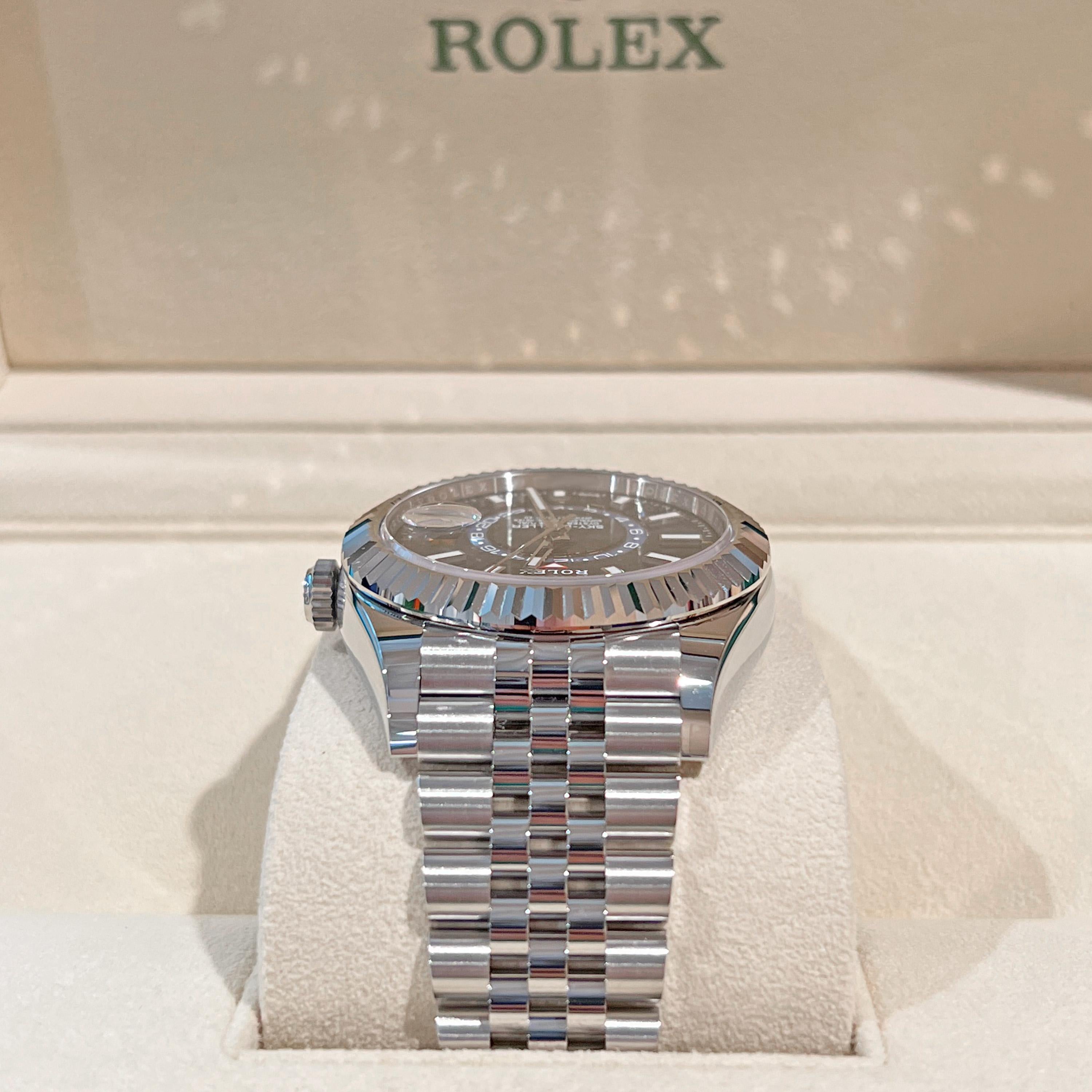 Men's Rolex Sky-Dweller, Stainless Steel, Blue, Ref# 326934, Unworn Watch, 2022 For Sale