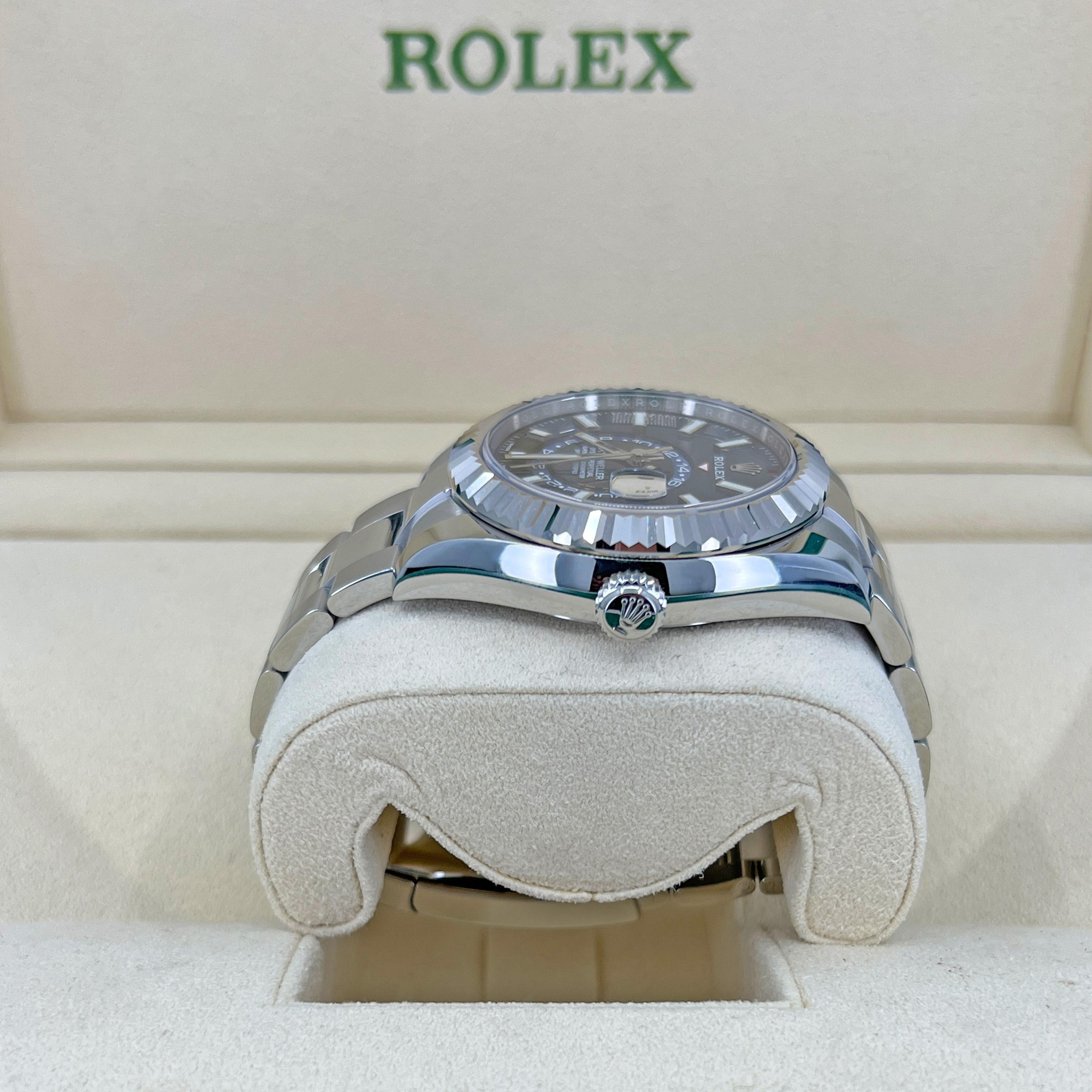Rolex Sky-Dweller, Stainless Steel, Blue, Ref# 326934, Unworn Watch, 2022 For Sale 6