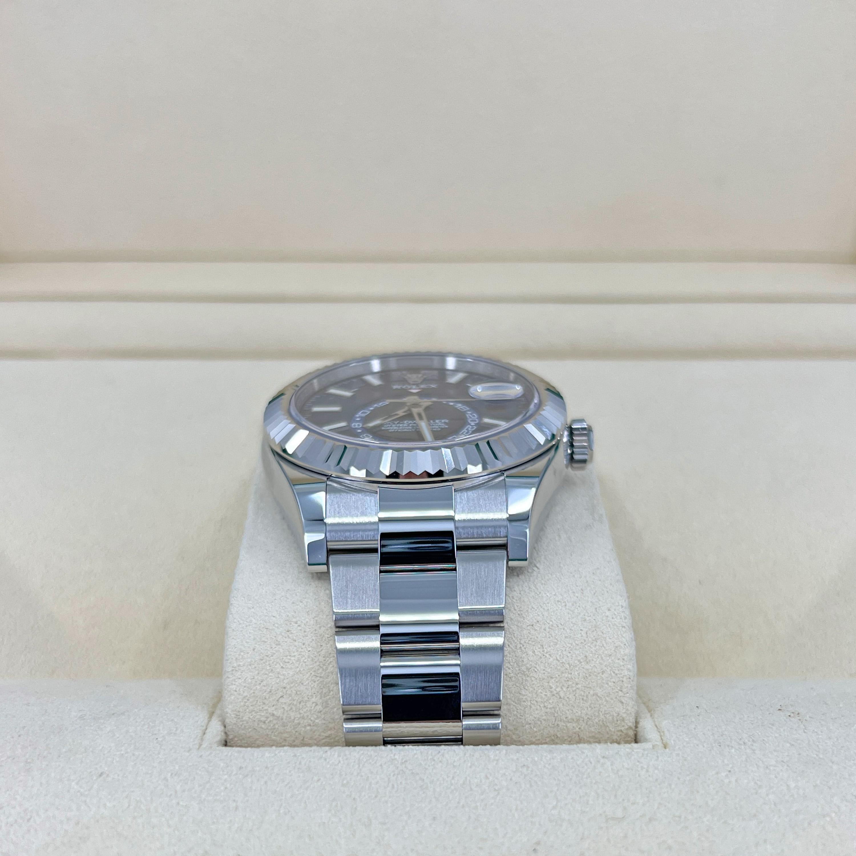 Rolex Sky-Dweller, Stainless Steel, Blue, Ref# 326934, Unworn Watch, 2022 For Sale 7