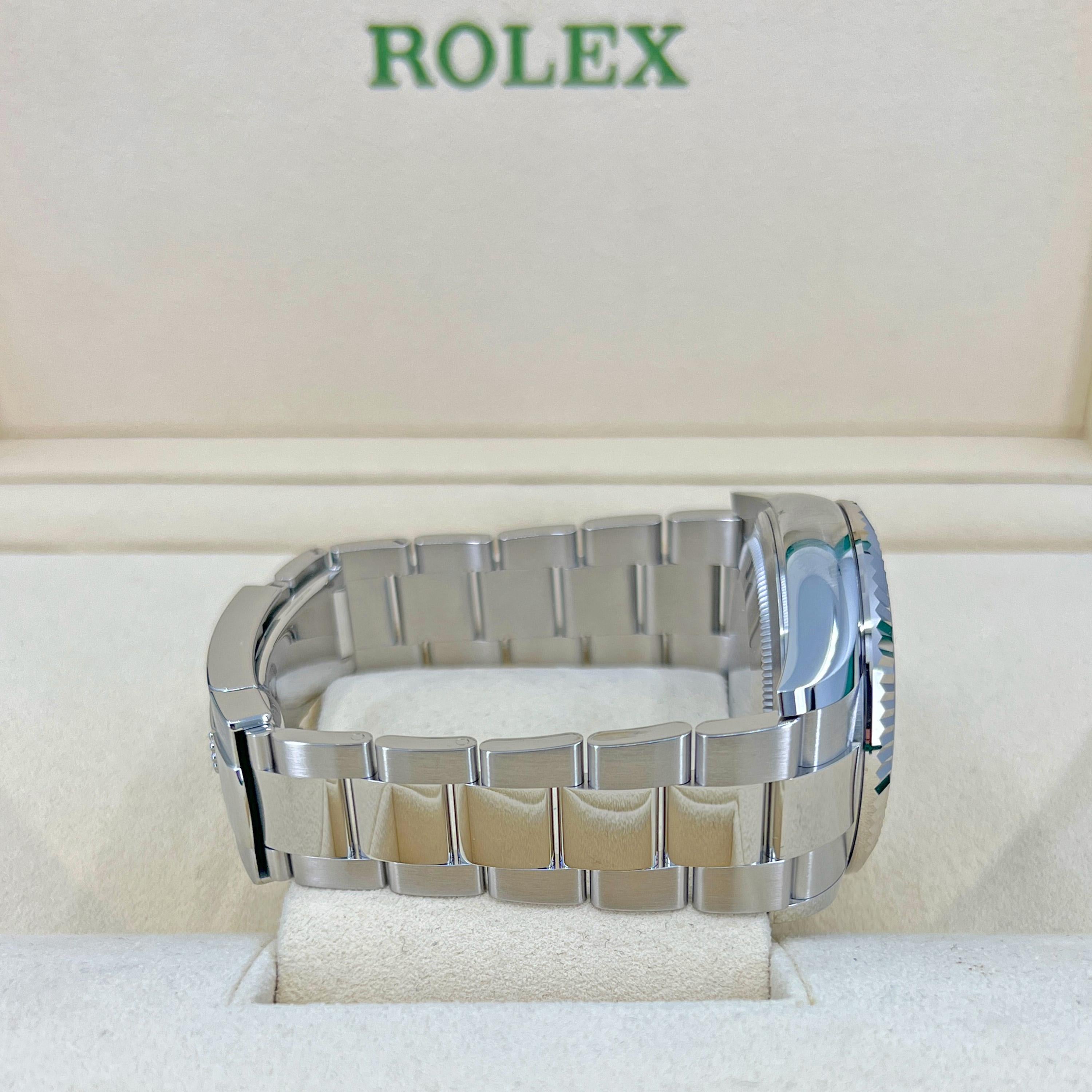 Rolex Sky-Dweller, Stainless Steel, Blue, Ref# 326934, Unworn Watch, 2022 In New Condition For Sale In New York, NY