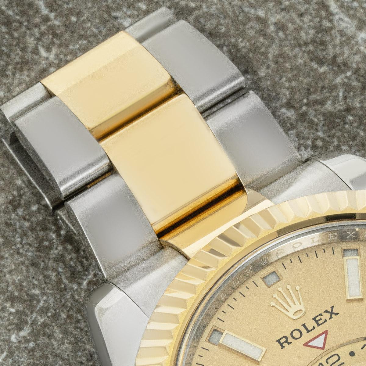 Rolex Sky-Dweller en acier et or 326933 en vente 5