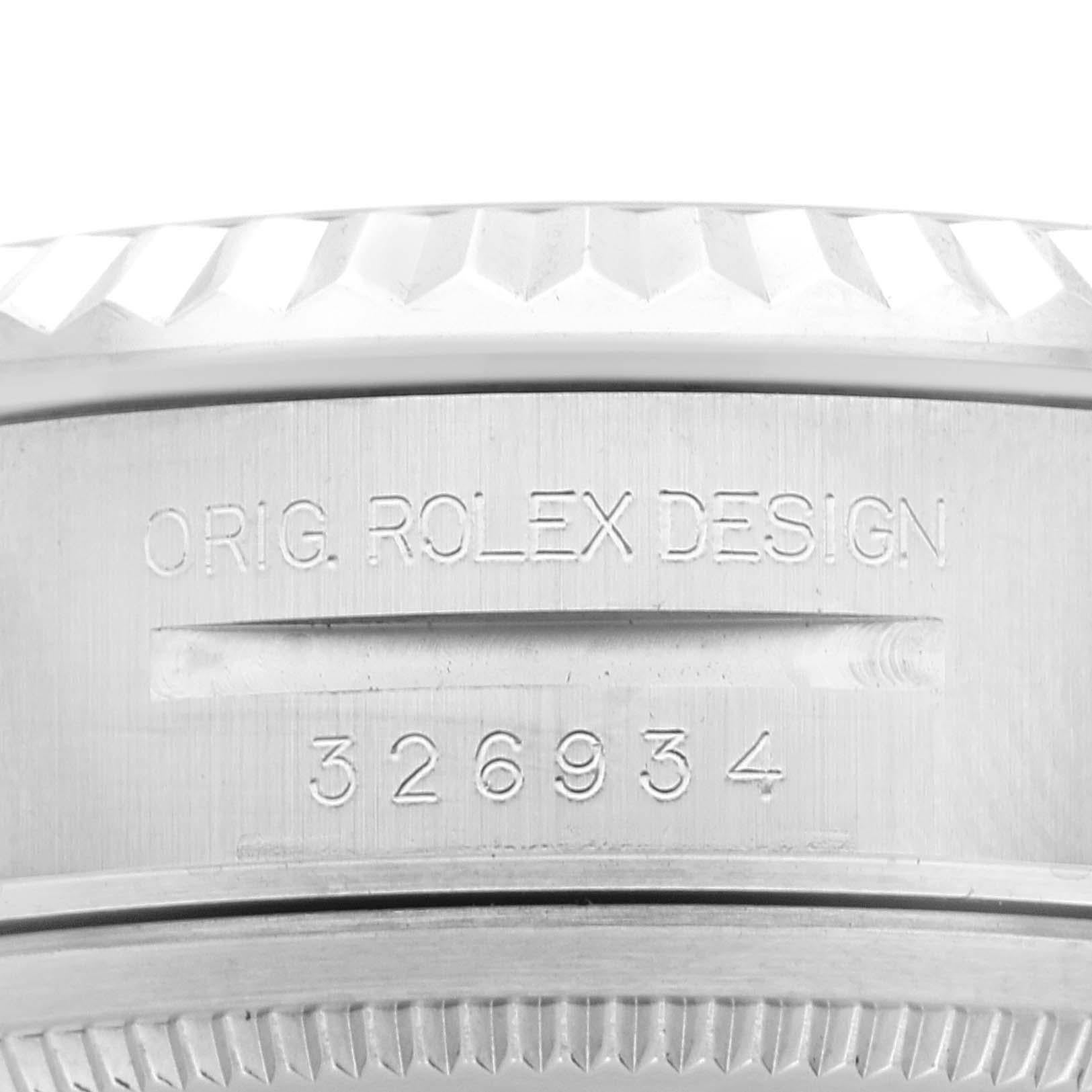 Rolex Sky-Dweller Steel White Gold Black Dial Mens Watch 326934 Box Card 3