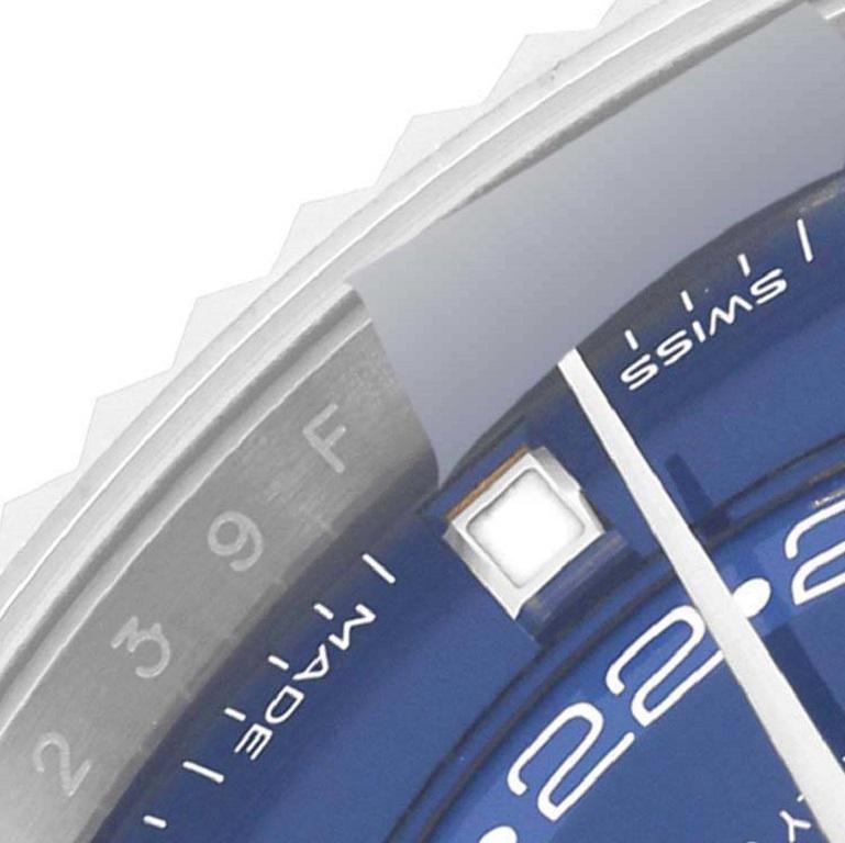 Rolex Sky-Dweller Steel White Gold Blue Dial Mens Watch 326934 Unworn 2