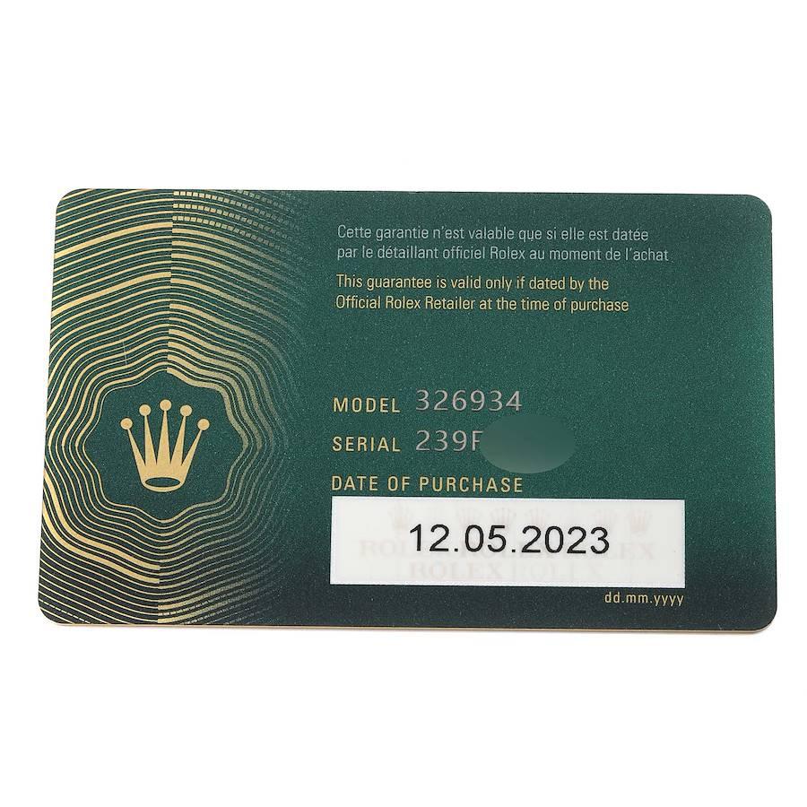 Rolex Sky-Dweller Steel White Gold Blue Dial Mens Watch 326934 Unworn 4