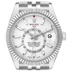 Rolex Sky-Dweller Steel White Gold Mens Watch 326934 Unworn