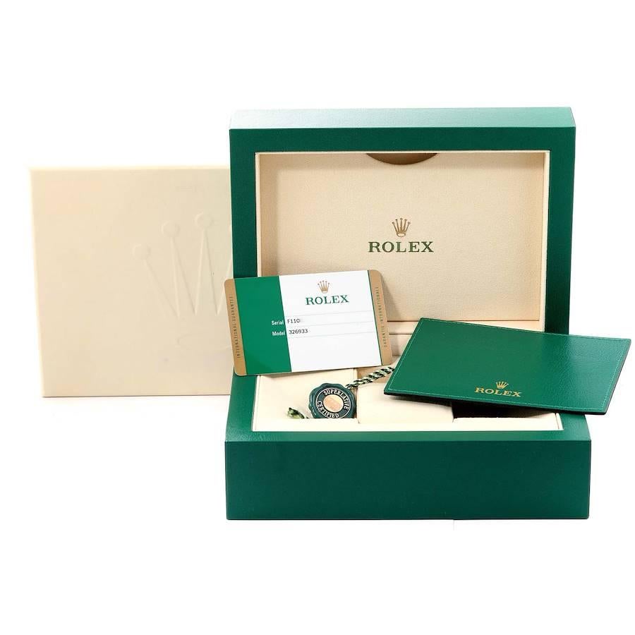 Rolex Sky Dweller Steel Yellow Gold Champagne Dial Mens Watch 326933 Box Card 5
