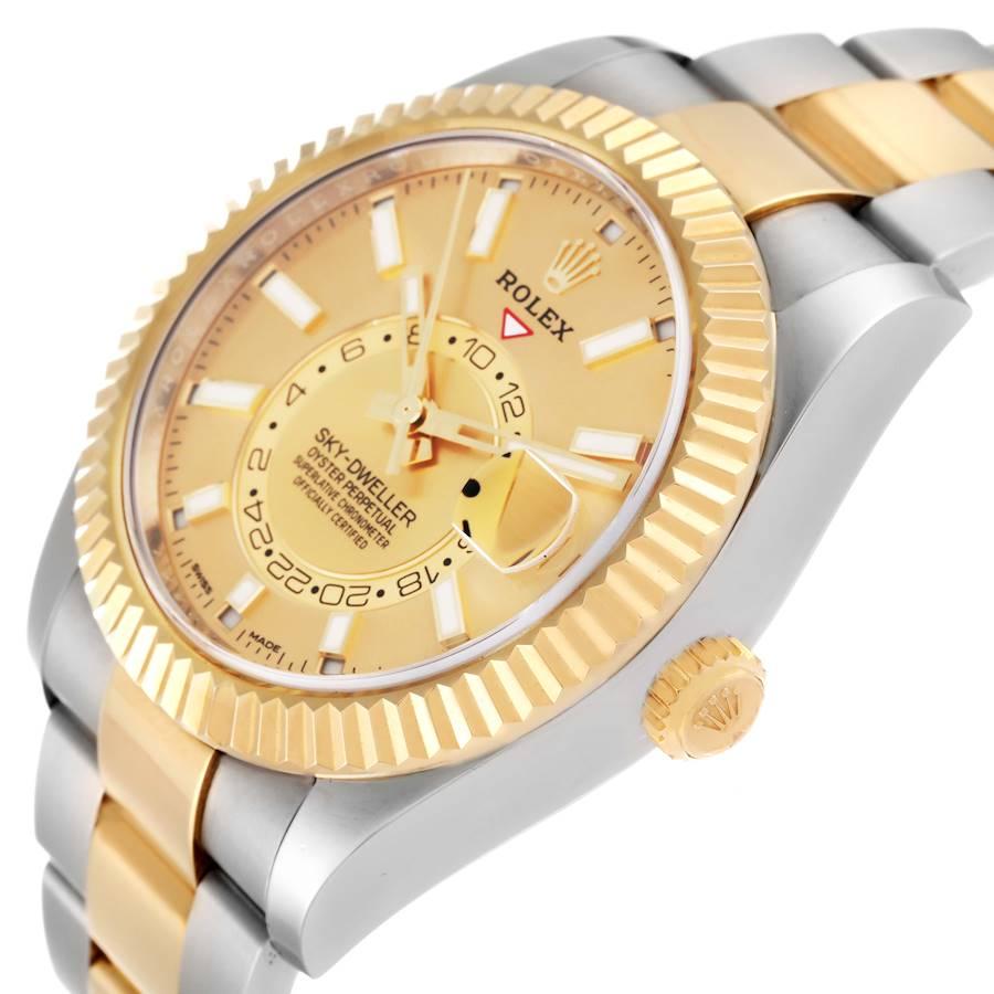 rolex sky dweller steel and gold